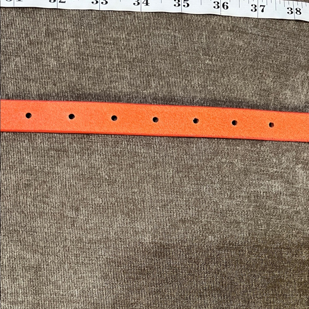 J. Crew orange/tangerine belt, size small. - Picture 8 of 9